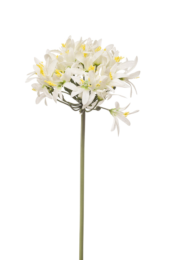 Agapanto artificial - 1 tallo - blanco