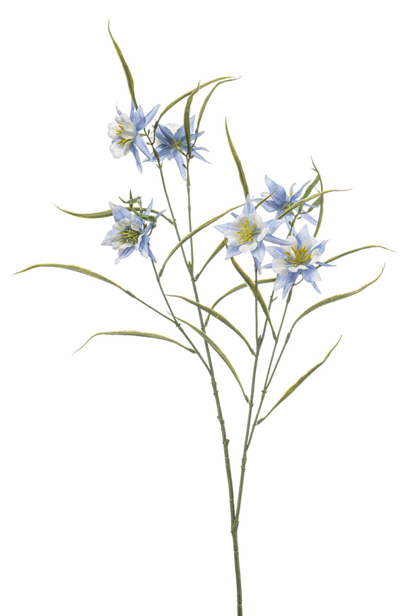 Aquilegia artificial - 1 tallo - azul claro