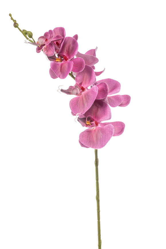 Orquídea artificial - 1 tallo - rojo fucsia