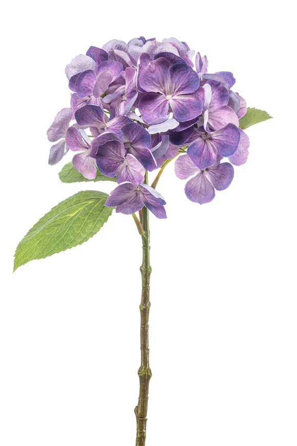 Hortensia artificial - 1 cabeza - Morada