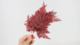 Helecho Davalia Preservado - 6 Tallos - Rojo